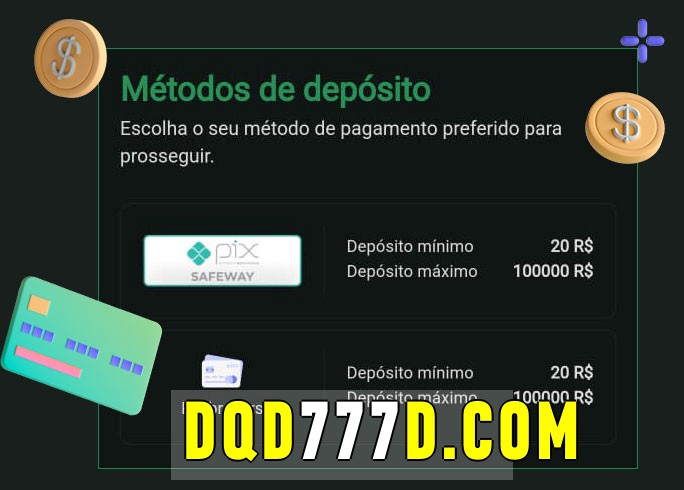 O cassino dqd777 bet oferece uma grande variedade de métodos de pagamento